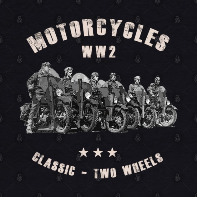 Classic vintage WW2 motorcycles by Jose Luiz Filho